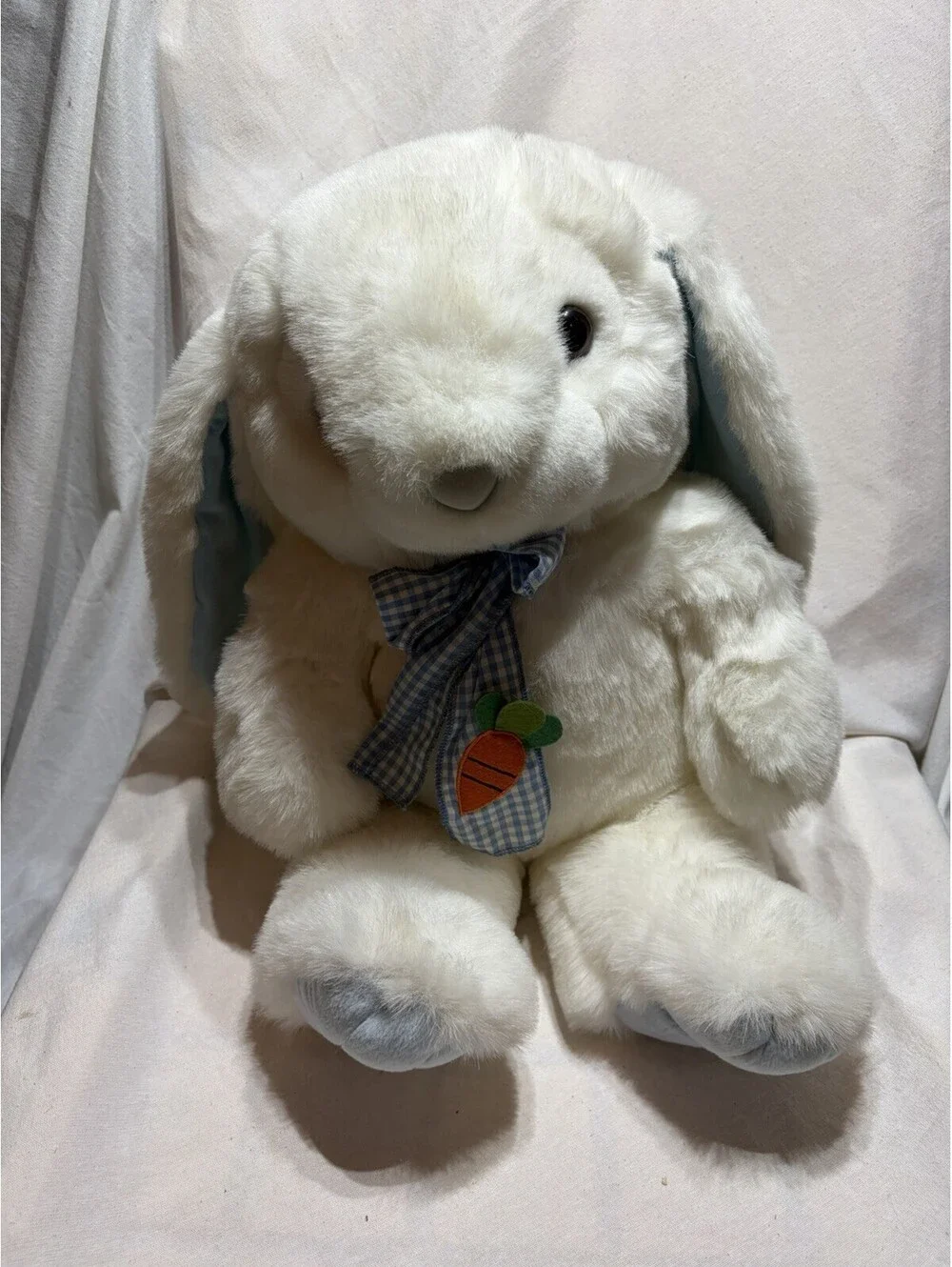 Vintage Large Easter Bunny Rabbit Plush 21” White By Chosun